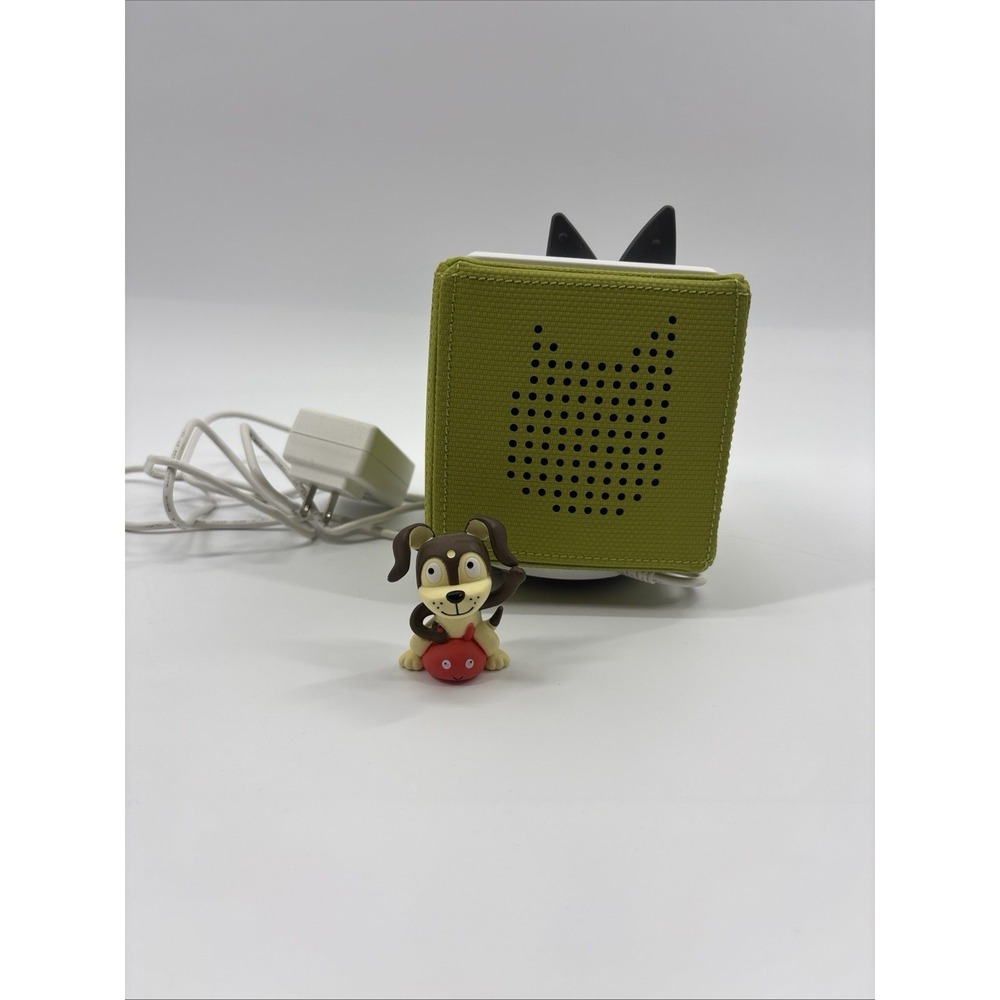 Green Toniebox Starter Set Original Tonie Figure Kids Audio Songs Charger Base